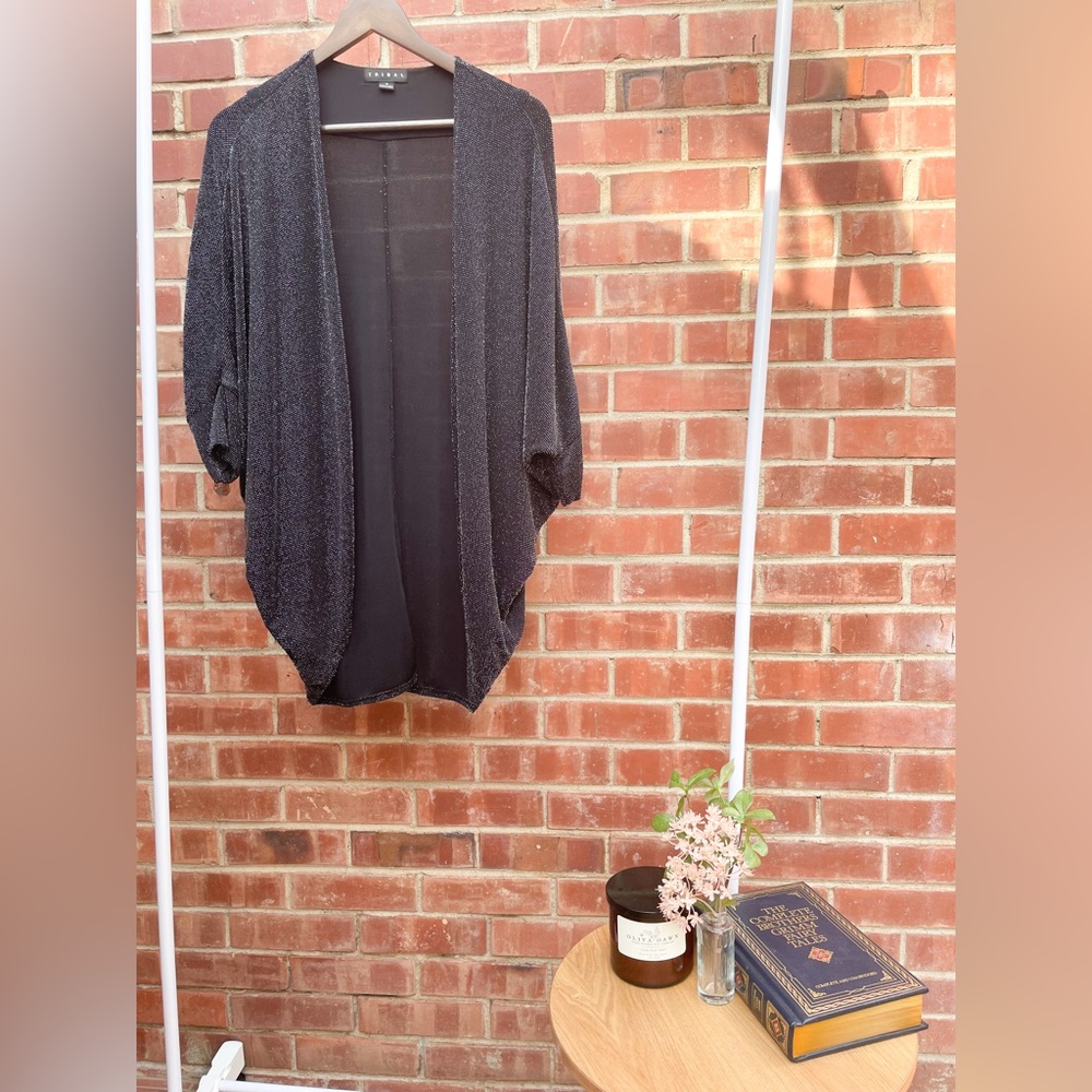Glittery Black Cardigan